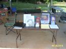 Brochure table, sign-in and MPE document